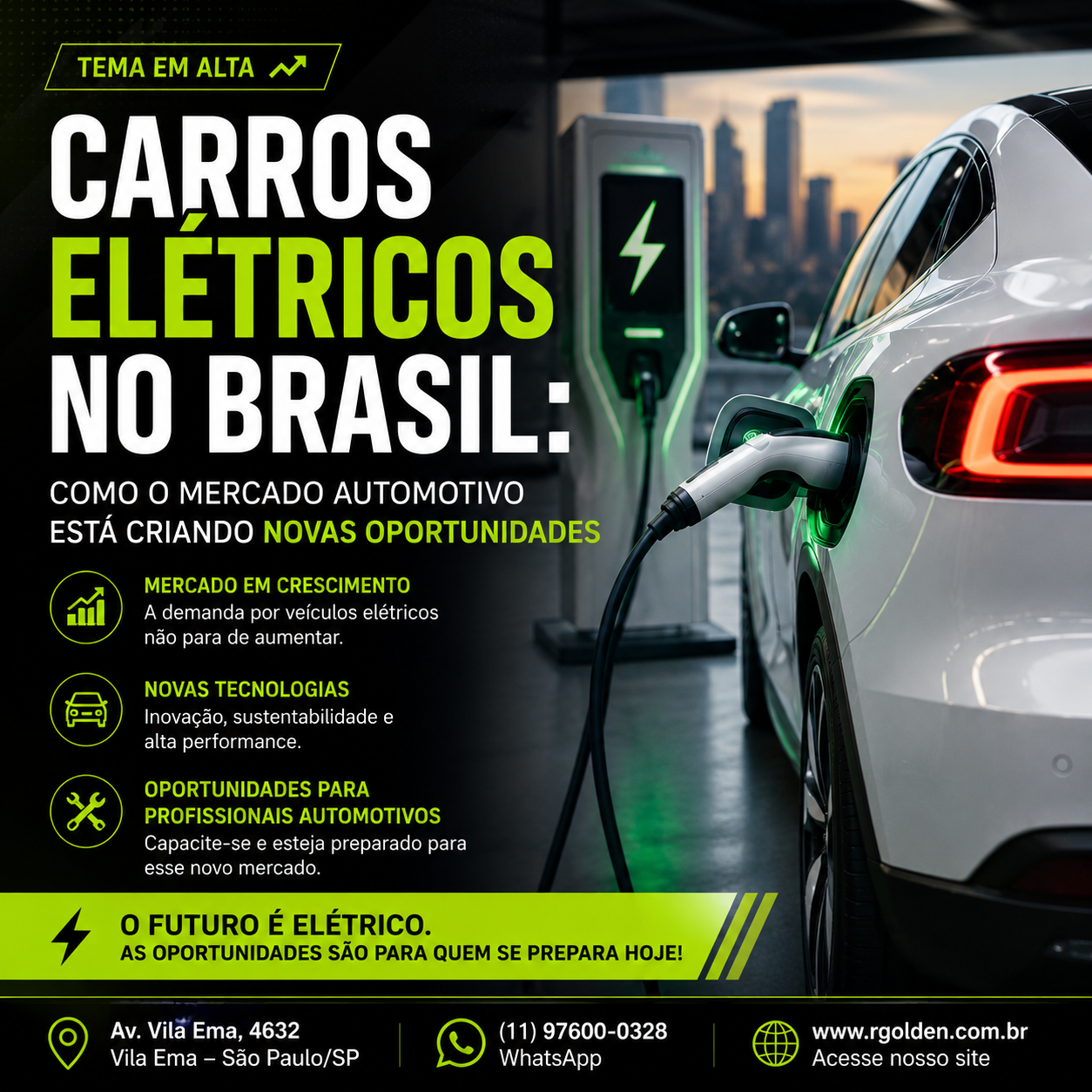 Carros Elétricos no Brasil: novas oportunidades no mercado automotivo Carros Elétricos no Brasil: novas oportunidades no mercado automotivo